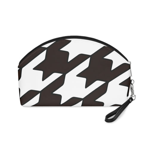 Black & White Houndstooth Cosmetic Bag