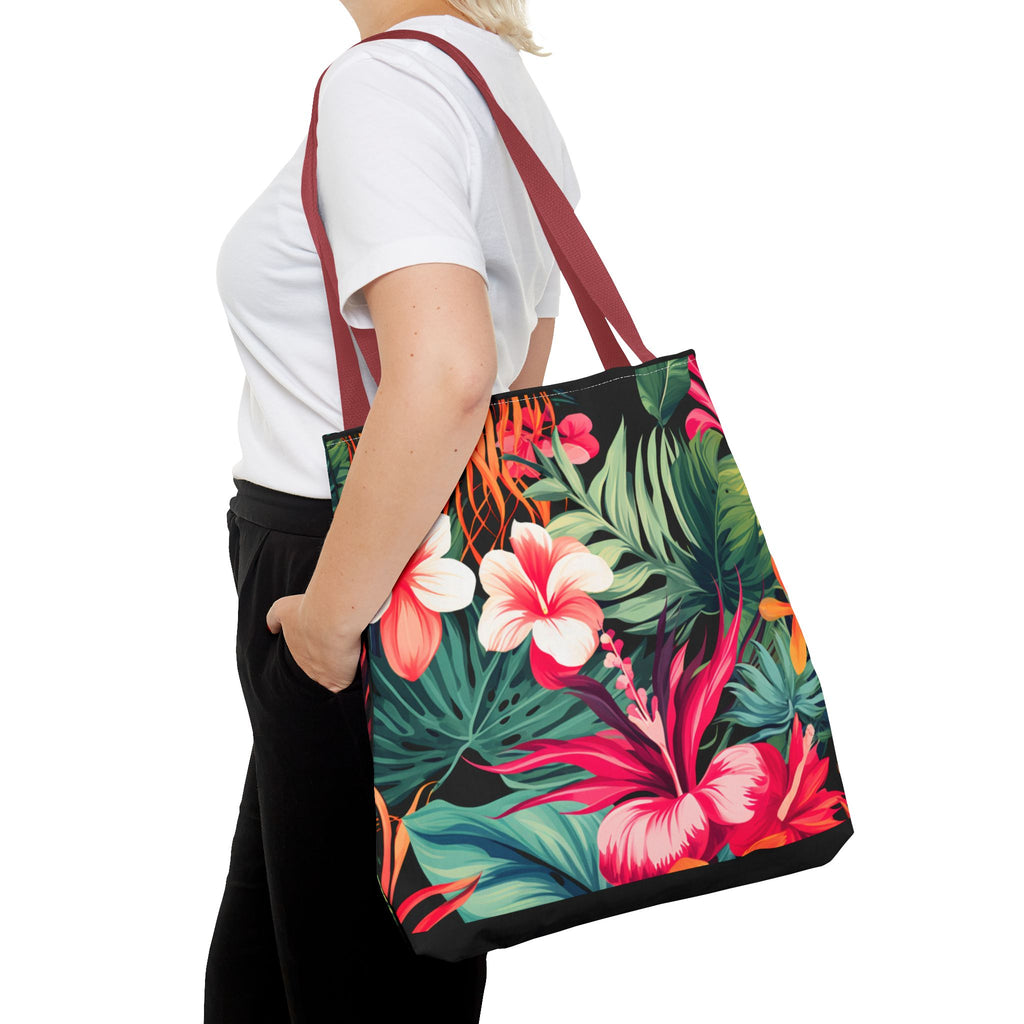 Tote Bag | Vibrant Tropical Beach & Market Tote