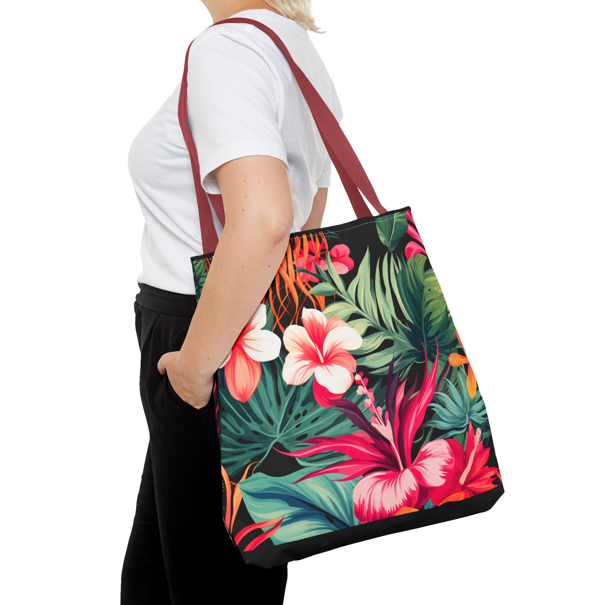 Tote Bag | Vibrant Tropical Beach & Market Tote