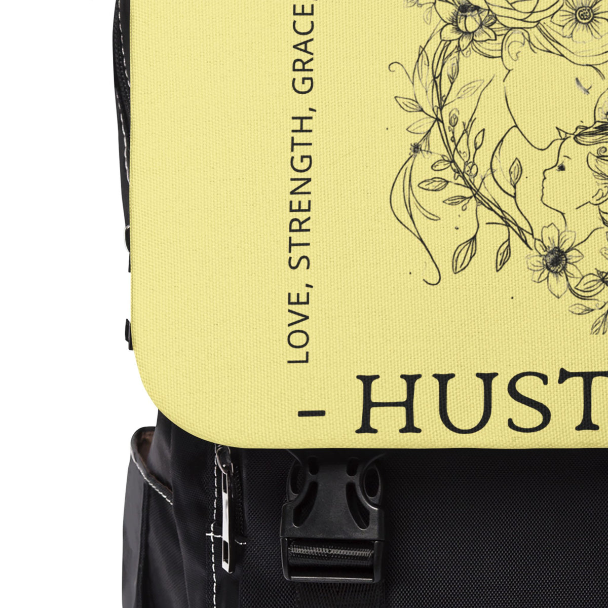 Bright Yellow Floral Mom Life Hustle Backpack