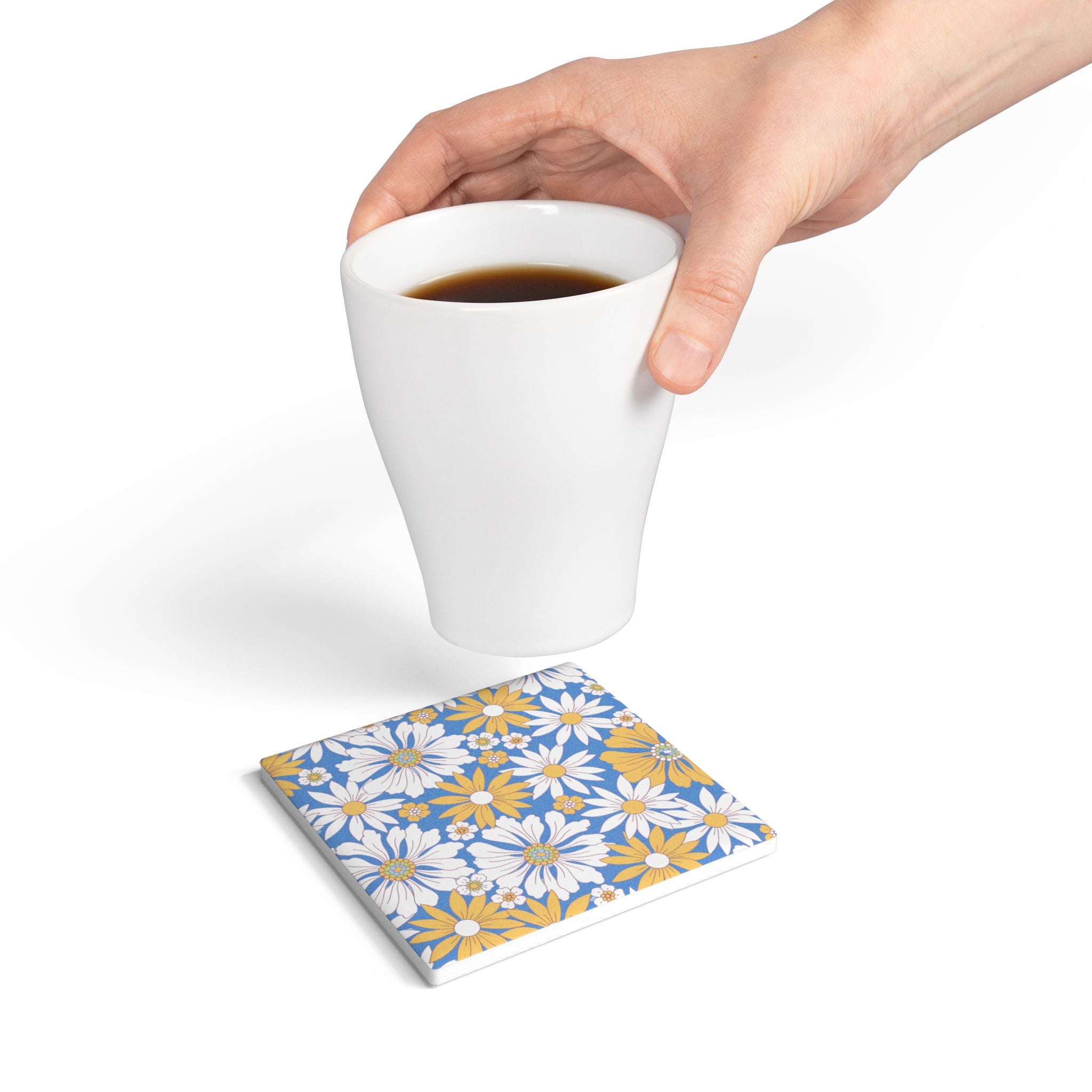 Coasters | Daisy Meadow Ceramic Drink Coasters