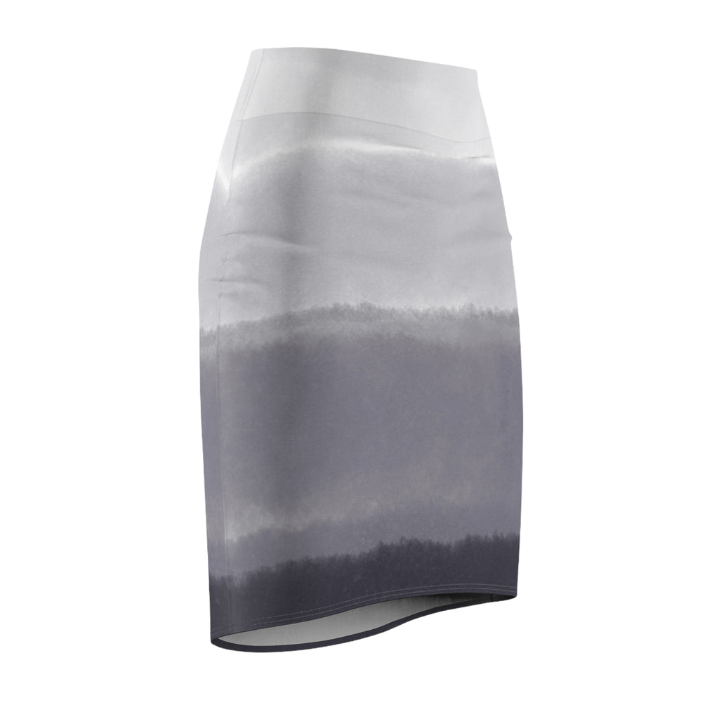 Women's Pencil Skirt | Elegant Gradient Midi