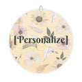 Wood Sign | Round Floral Custom Plaque