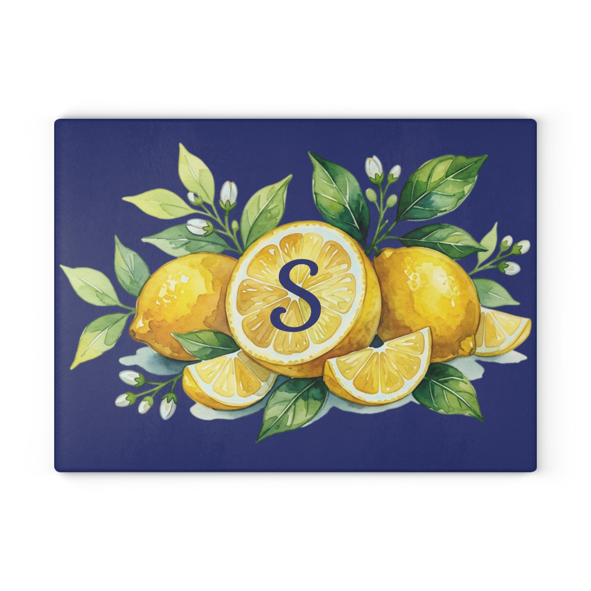 Glass Cutting Board | Personalized Citrus Kitchen Decor