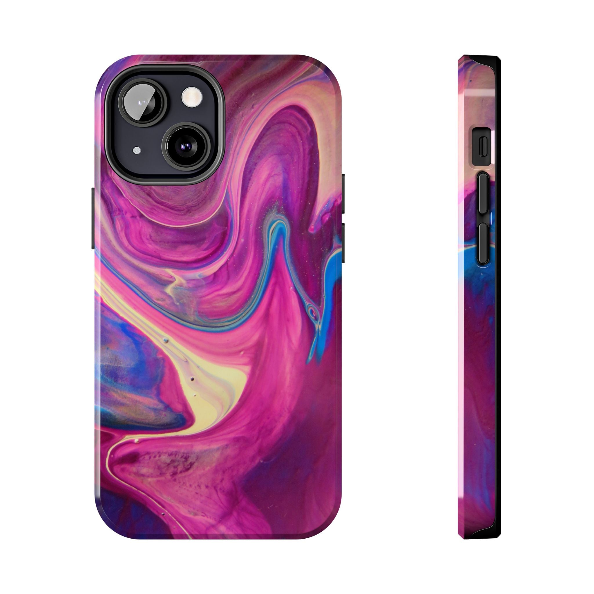 Phone Case | Protective Artistic Paint Pour Design