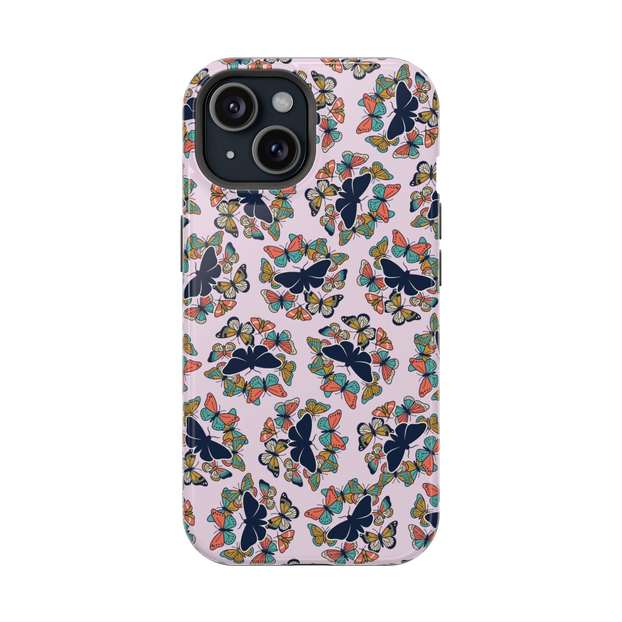 Phone Cases | Pastel Butterflies and Moths Pattern Magnetic Impact-Resistant Case