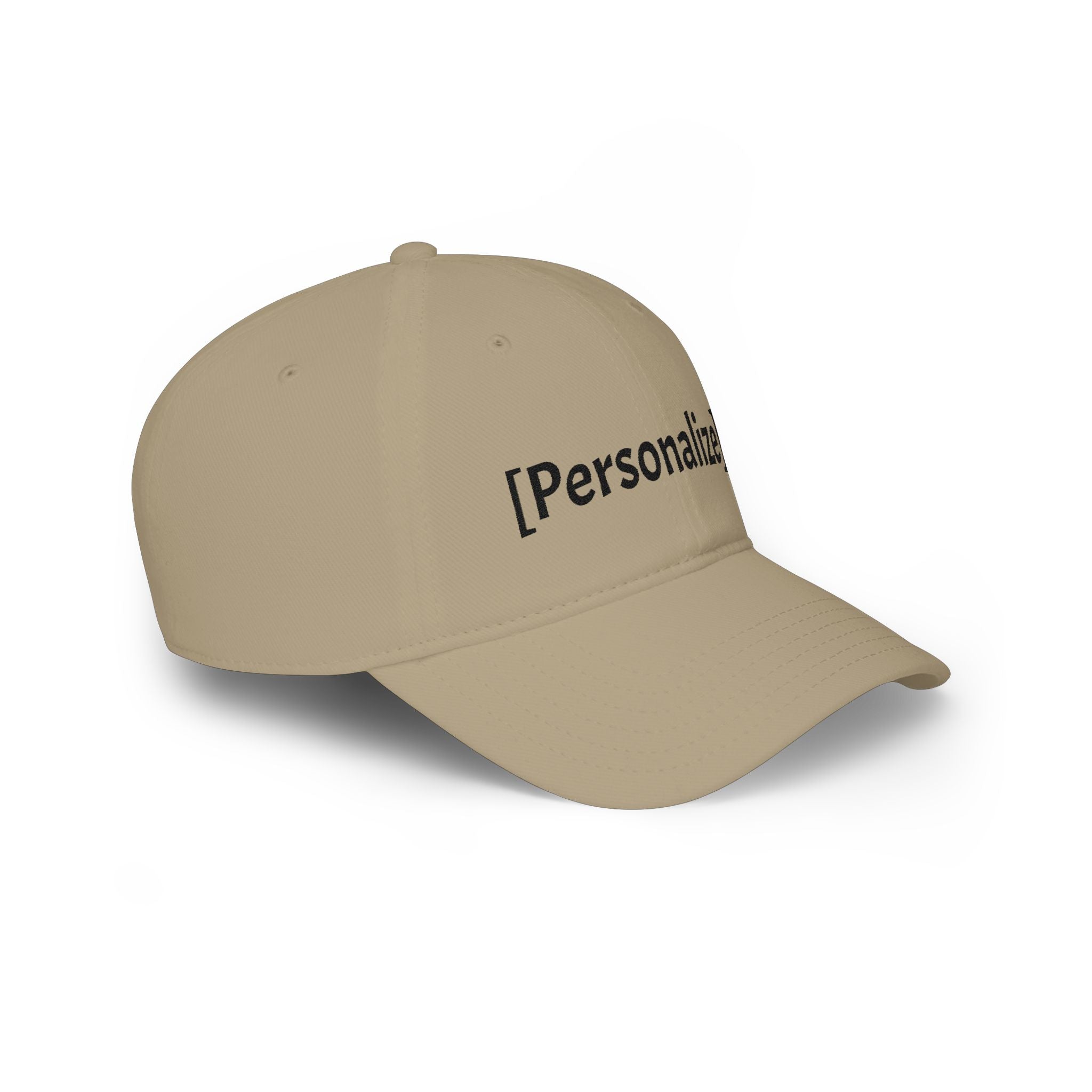 Hat | Personalized Text Embroidered Low Profile Baseball Cap