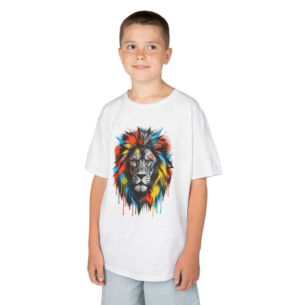 Lion Spirit Colorful Drip T-Shirt