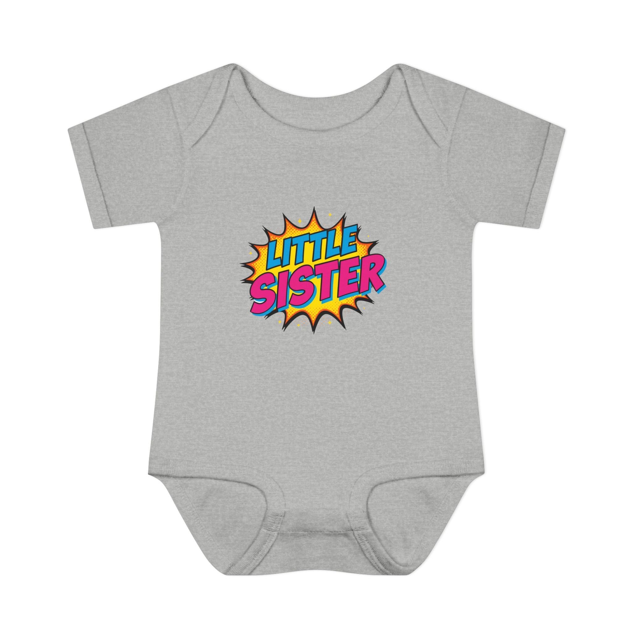 Baby Bodysuit | 'Little Sister' Comic Pop Art Infant Onesie