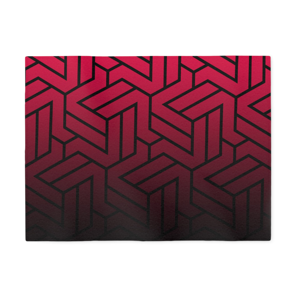 Fade to Black Geometric Sweatshirt Blanket