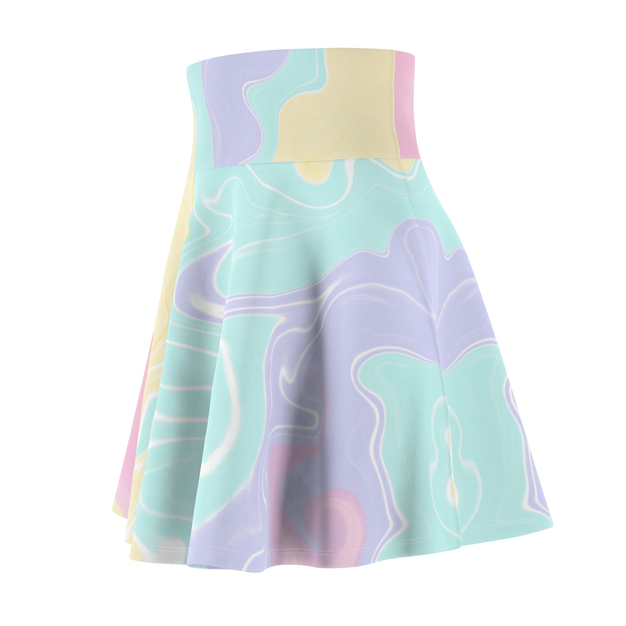 Women's Skater Skirt | Pastel Marble Skirt
