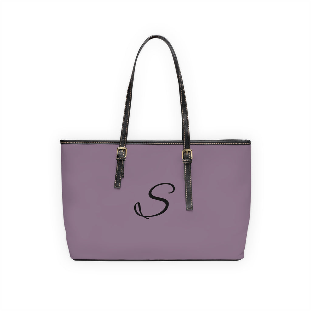 Handbag | Customizable Monogrammed Mauve Shoulder Tote Bag