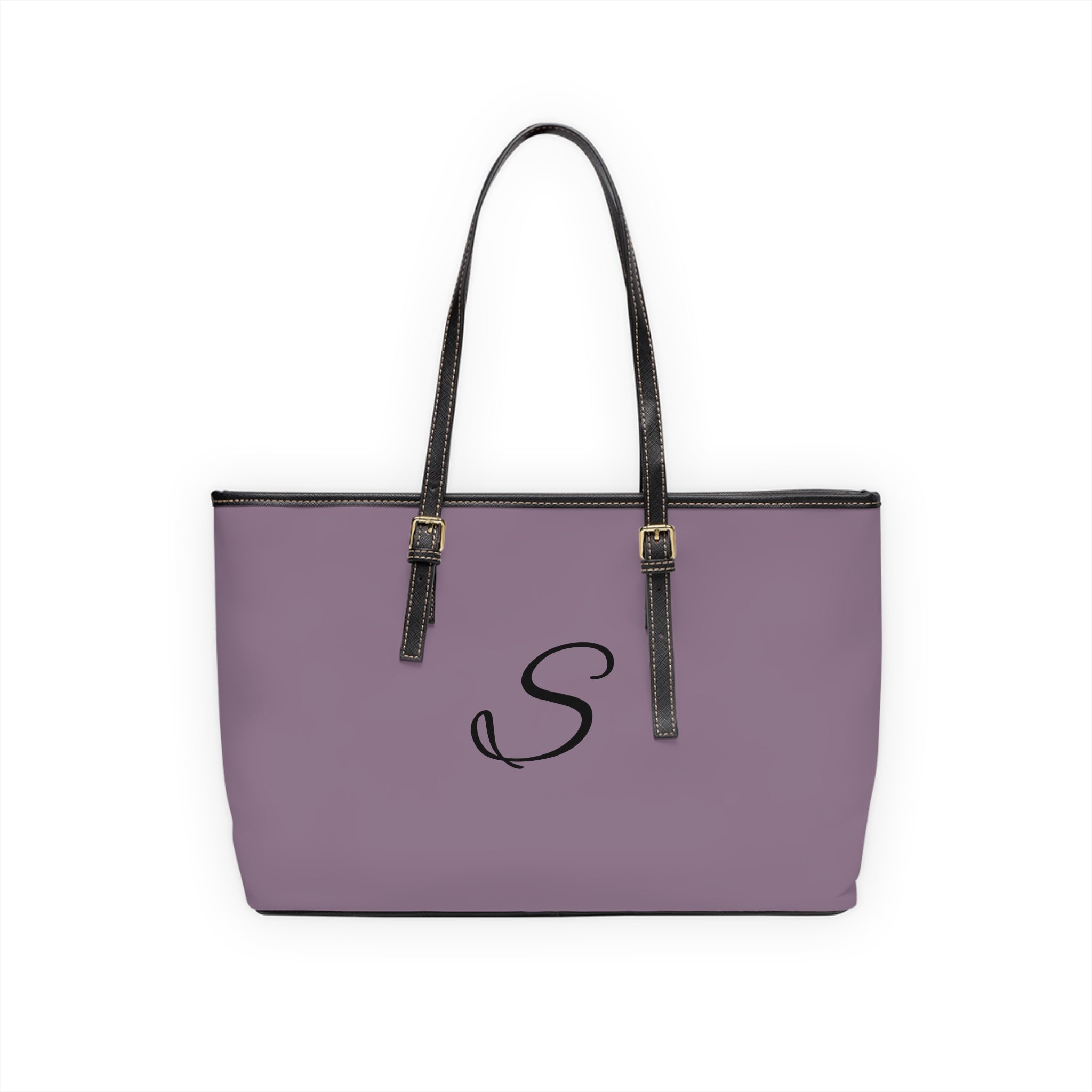 Handbag | Customizable Monogrammed Mauve Shoulder Tote Bag