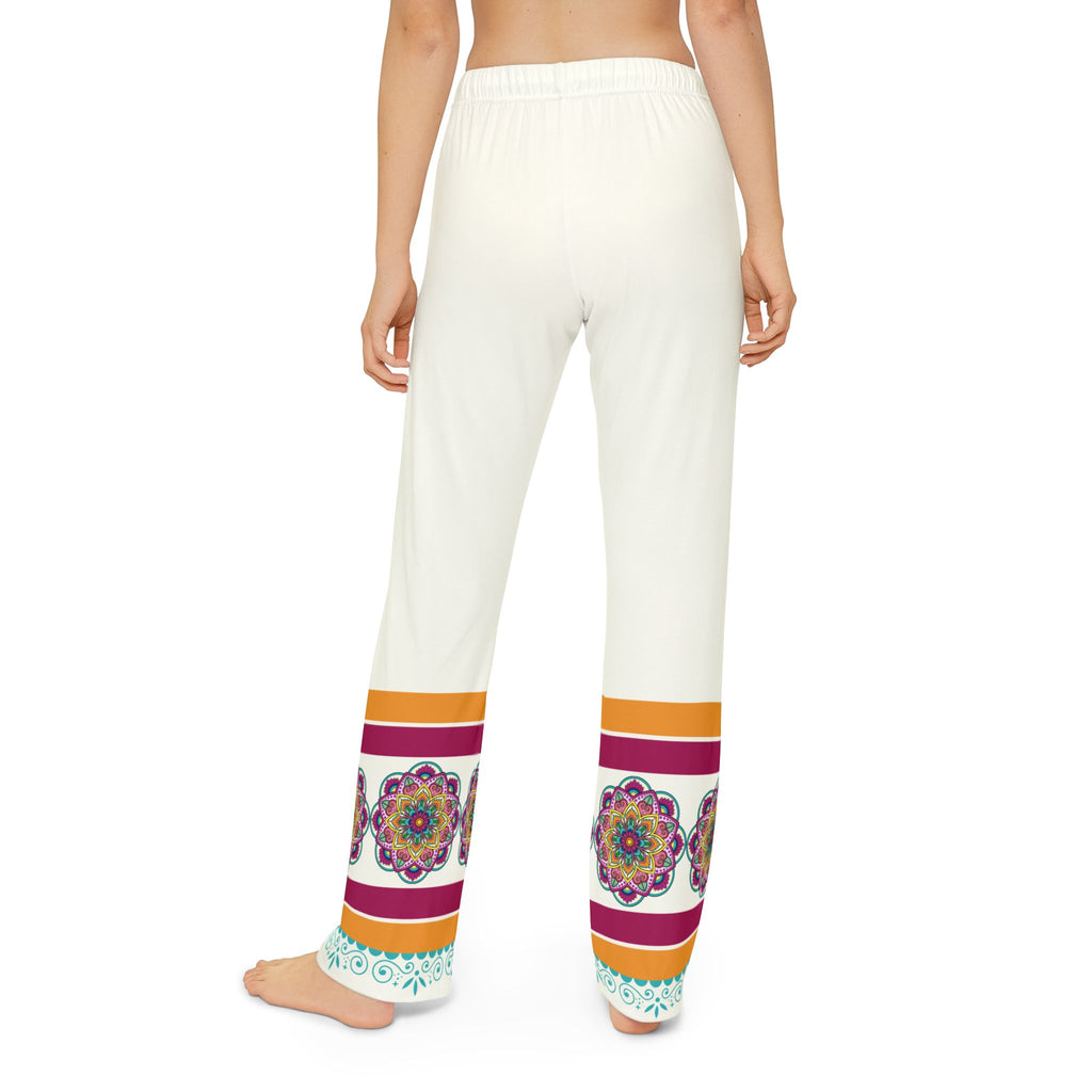 Colorful Mandala Trim Pajama Pants