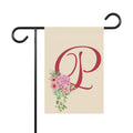 Home & Garden Banner | 'P' Monogram Vivid Elegant Garden Flag