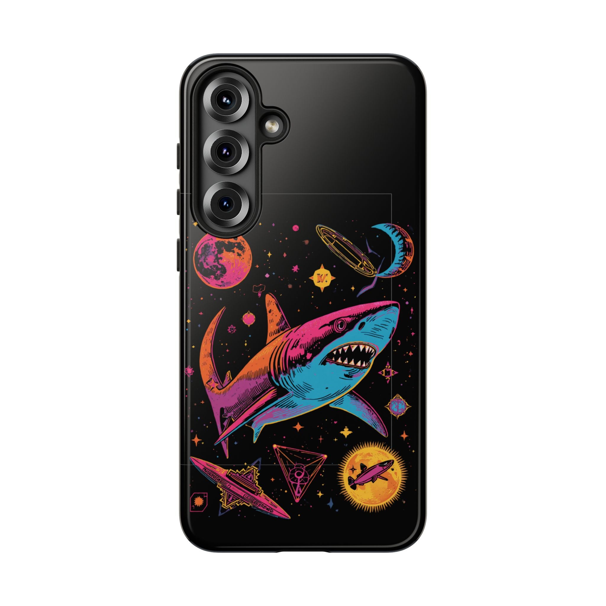 Phone Cases | Neon Space Shark Case