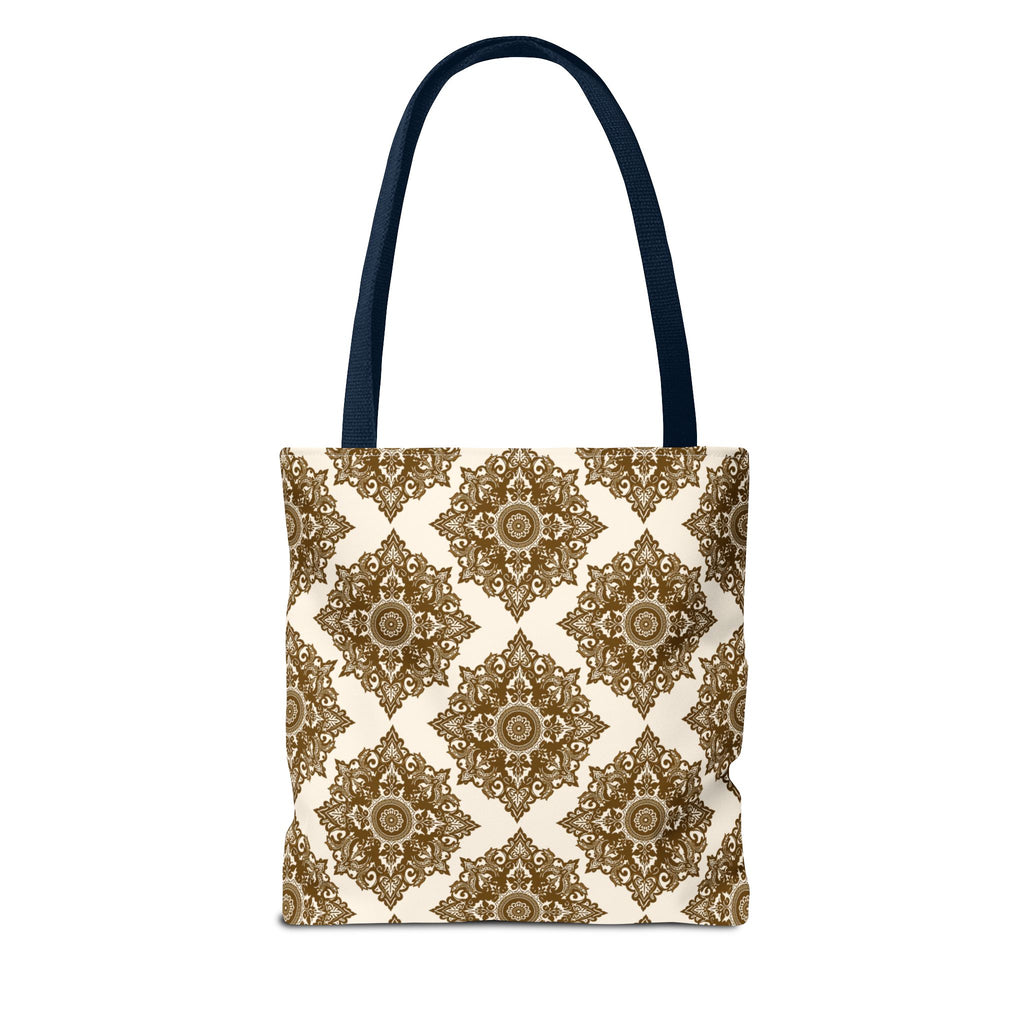 Tote Bag | Boho Gold Medallion Pattern