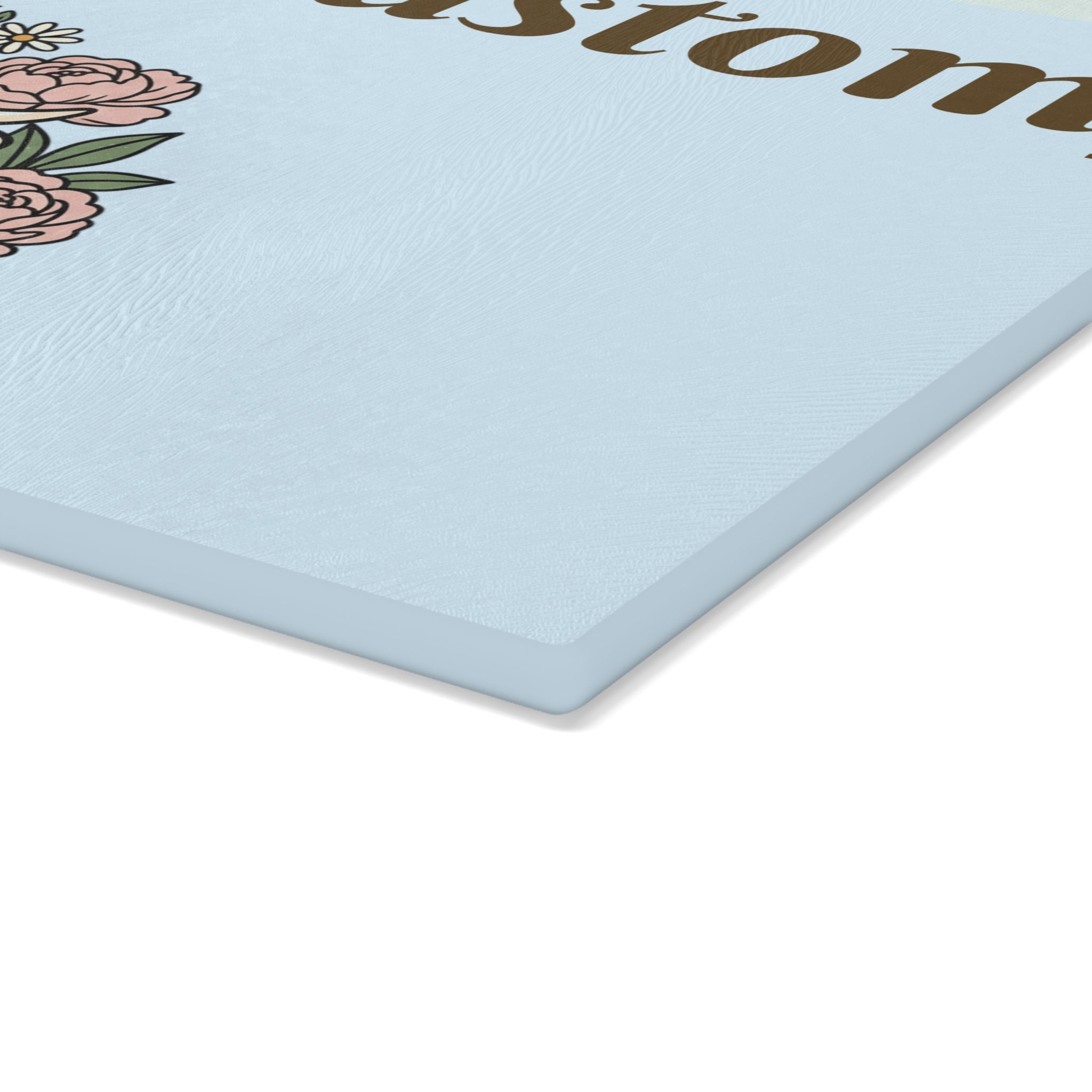 Glass Cutting Board | Customizable Name Option Highland Cow