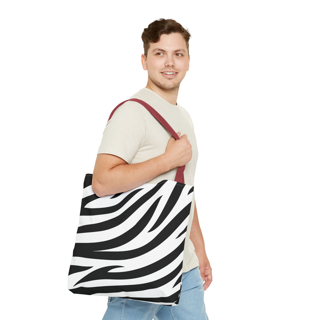 Tote Bag — Black & White Zebra Print  Fashion Tote