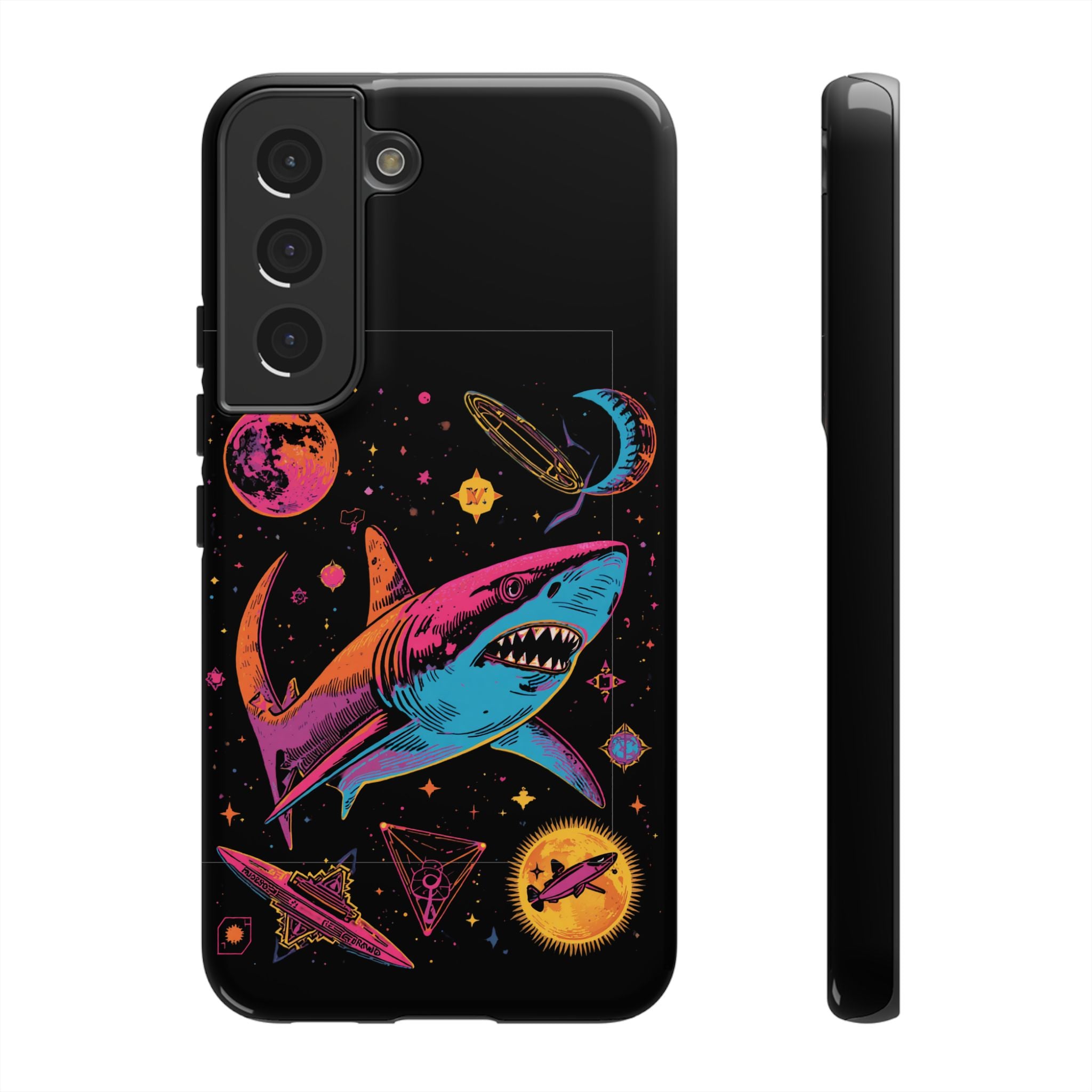 Phone Cases | Neon Space Shark Case