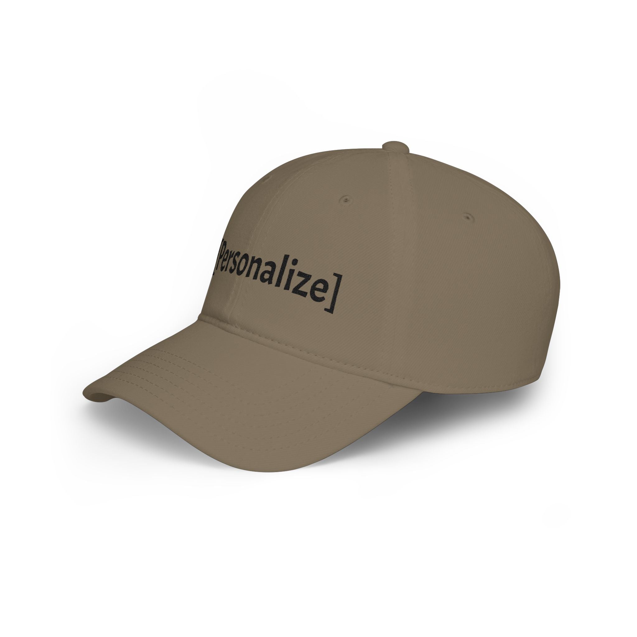 Hat | Personalized Text Embroidered Low Profile Baseball Cap