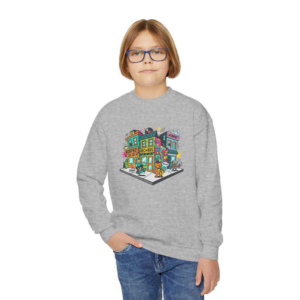 Colorful City Life Crewneck Sweatshirt