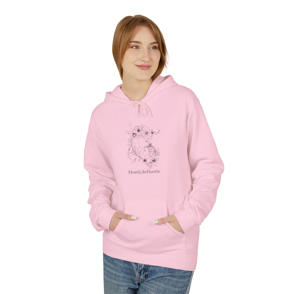 MomLifeHustle Logo Hoodie