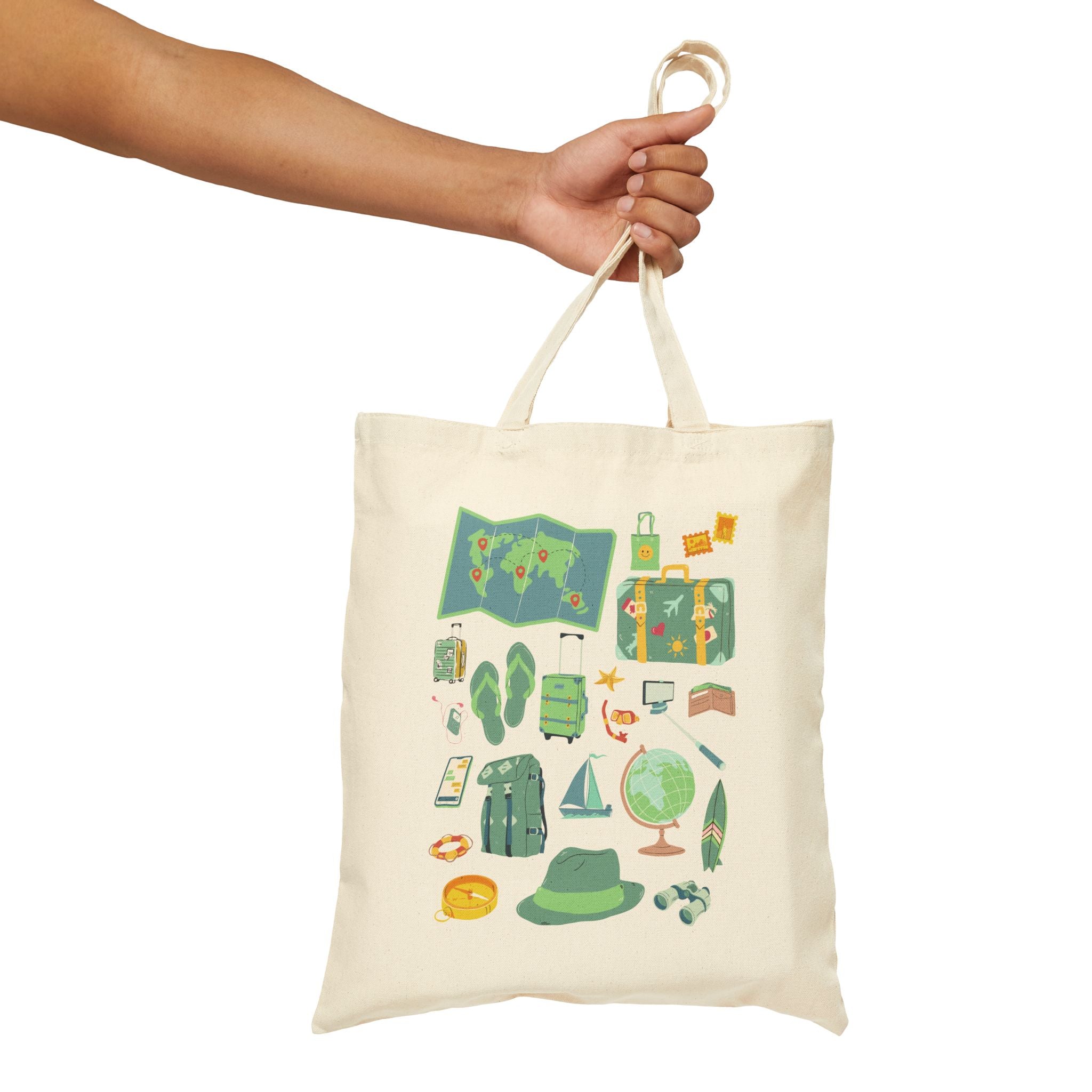 Tote Bag | Beach Vacation & Adventure Reusable Canvas Shopper