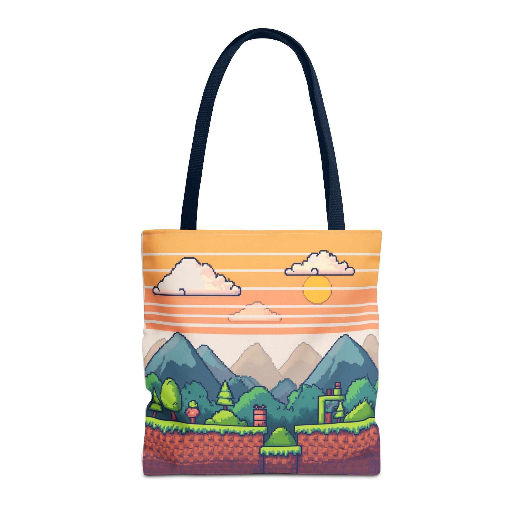 Tote Bag | Pixel Sunset Mountain Gamer Tote