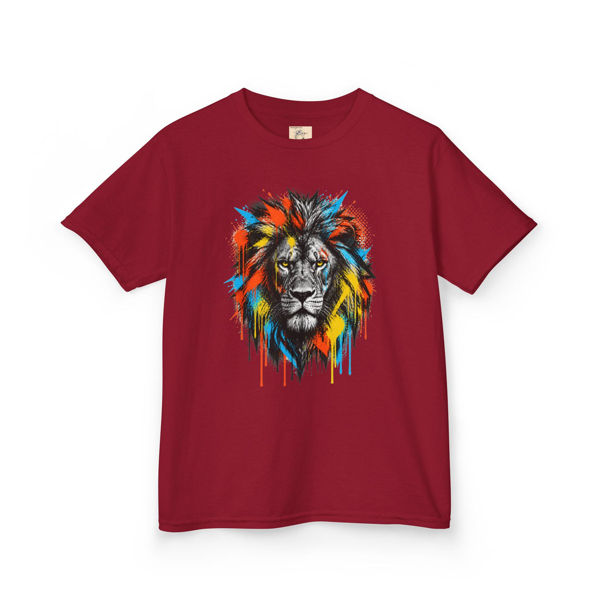 Lion Spirit Colorful Drip T-Shirt