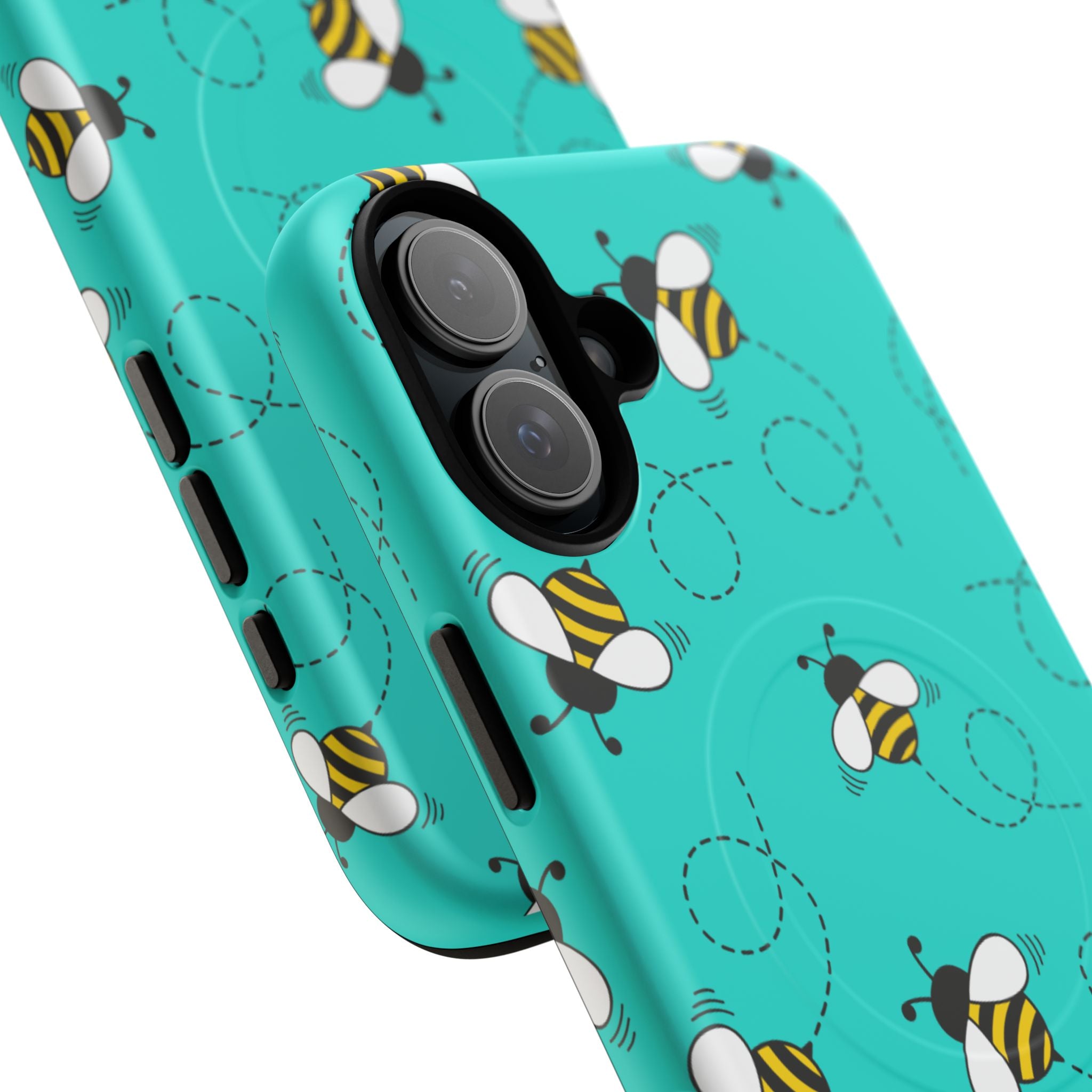 Phone Case | Cute Turquoise Bumblebee Tough Magnetic Phone Case