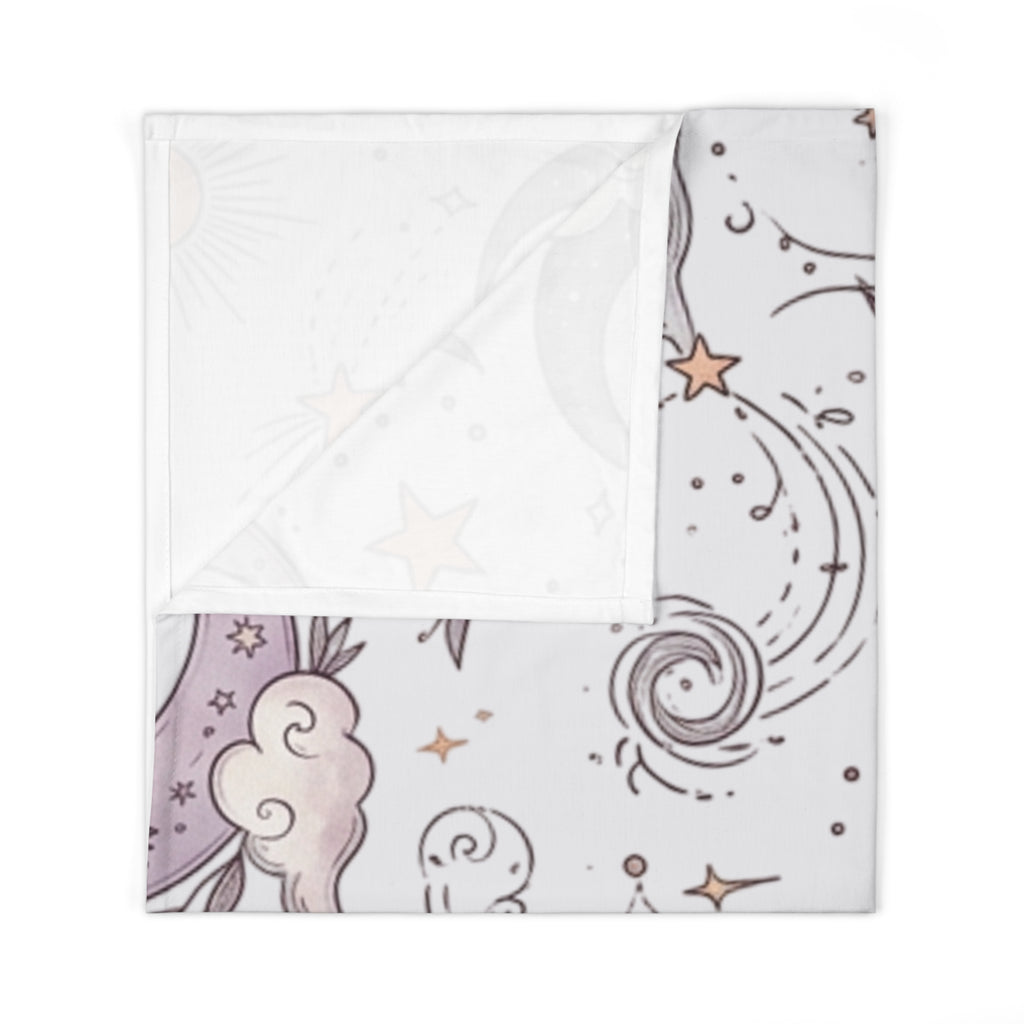 Baby Swaddle Blanket | Dreamy Floral Night Sky Swaddle