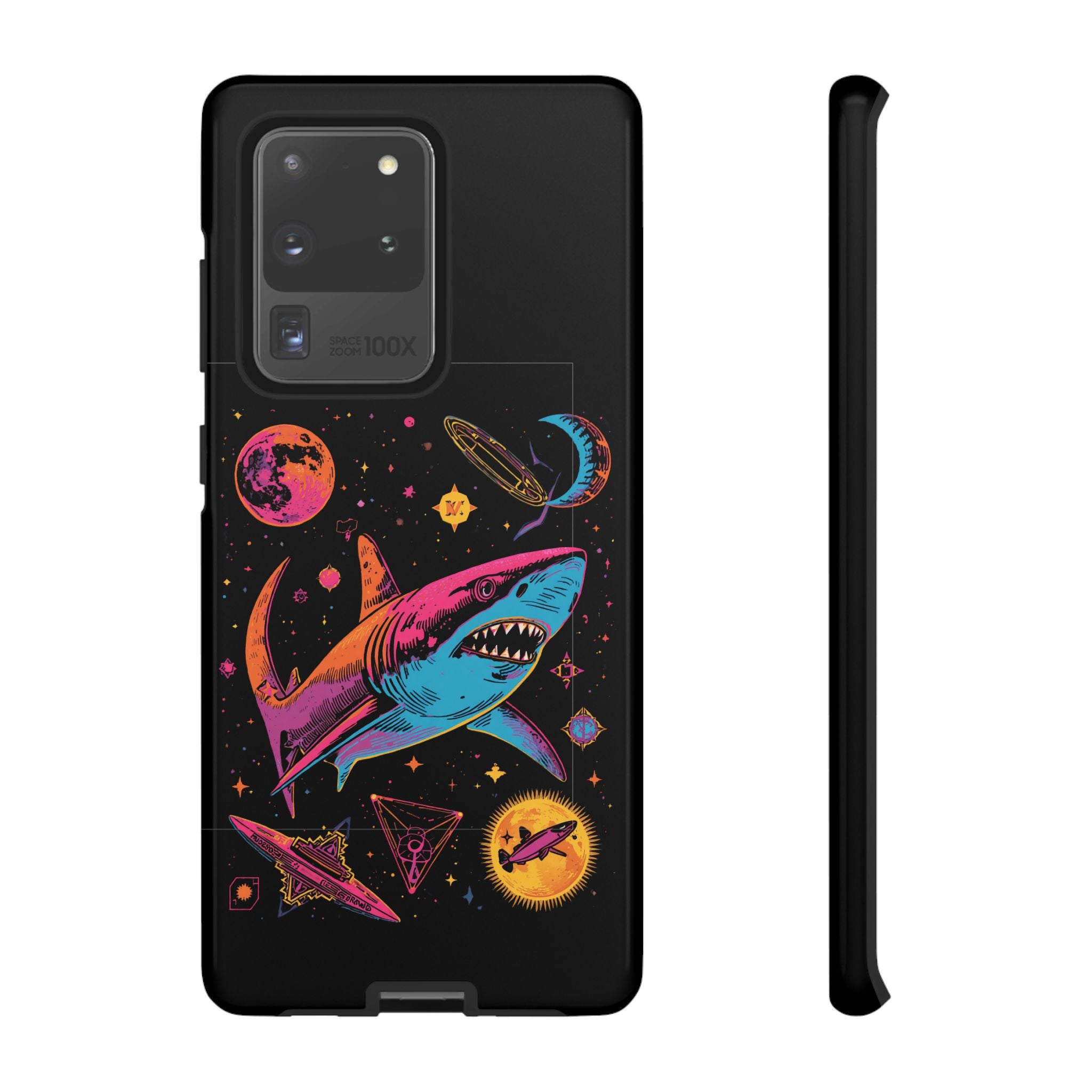 Phone Cases | Neon Space Shark Case