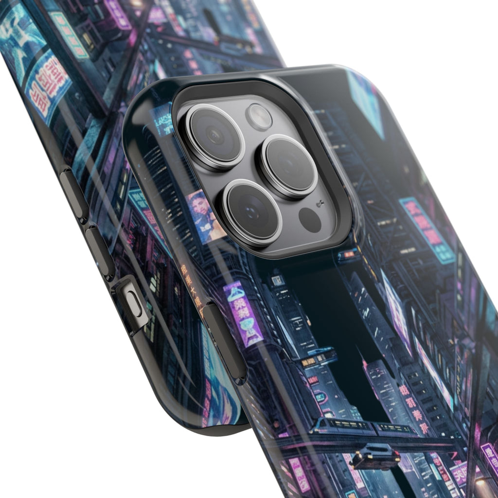 Phone Case | Cyberpunk City Magnetic Impact-Resistant Phone Cover