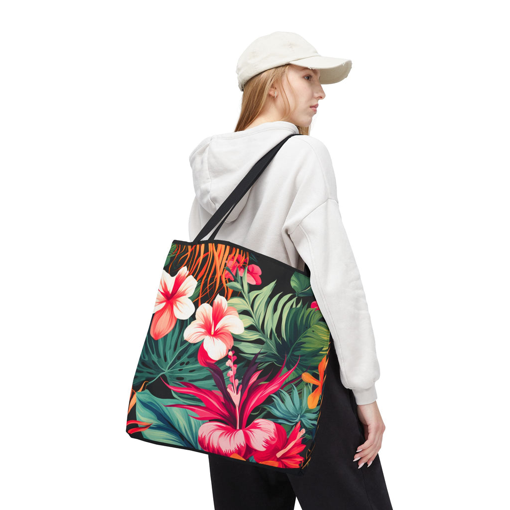 Tote Bag | Vibrant Tropical Beach & Market Tote