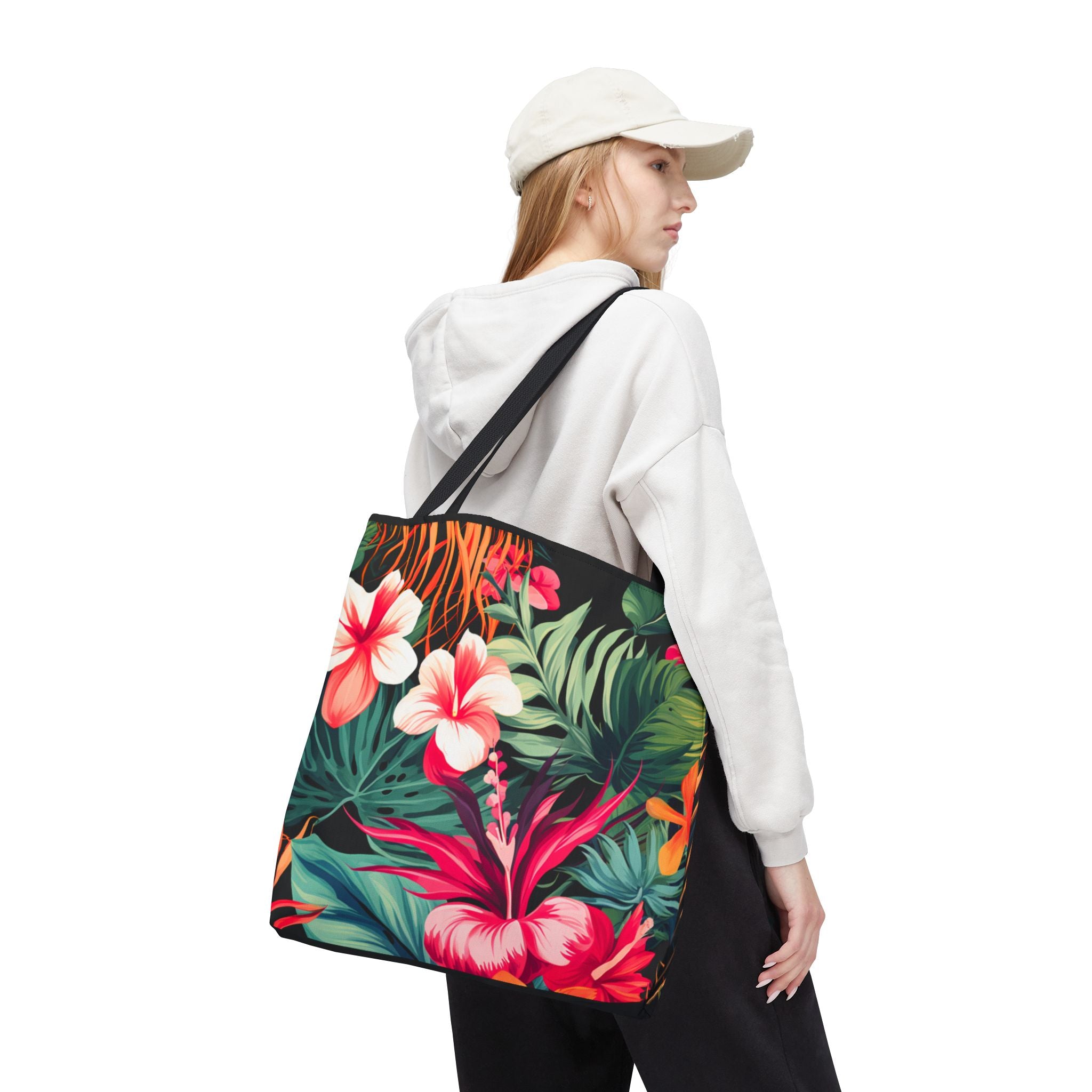 Tote Bag | Vibrant Tropical Beach & Market Tote