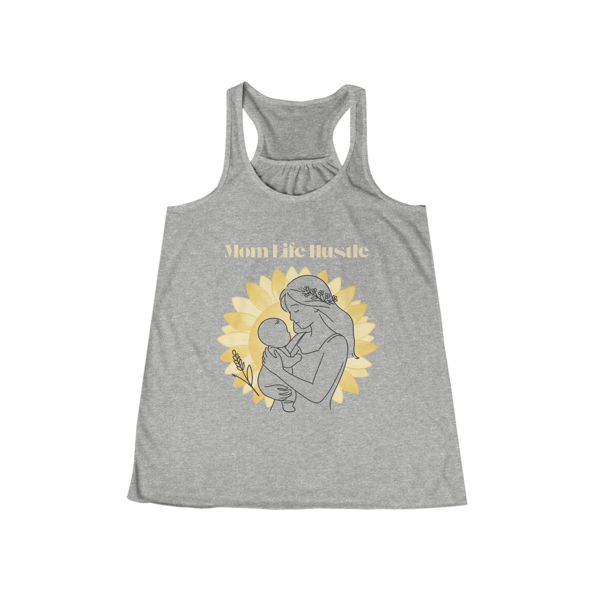 Sunflower Mom Racerback Tank Top