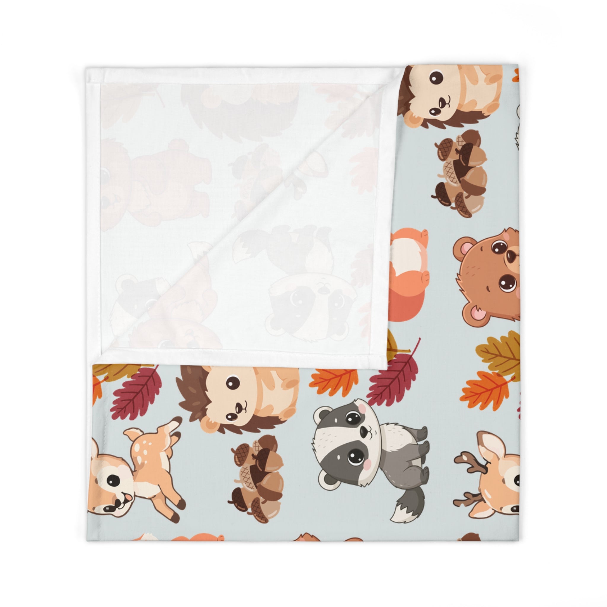 Baby Swaddle Blanket | Autumn Woodland Nursery Wrap