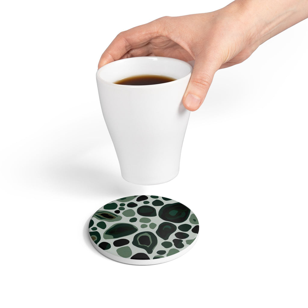 Ceramic Coasters | Modern Abstract Stone Print