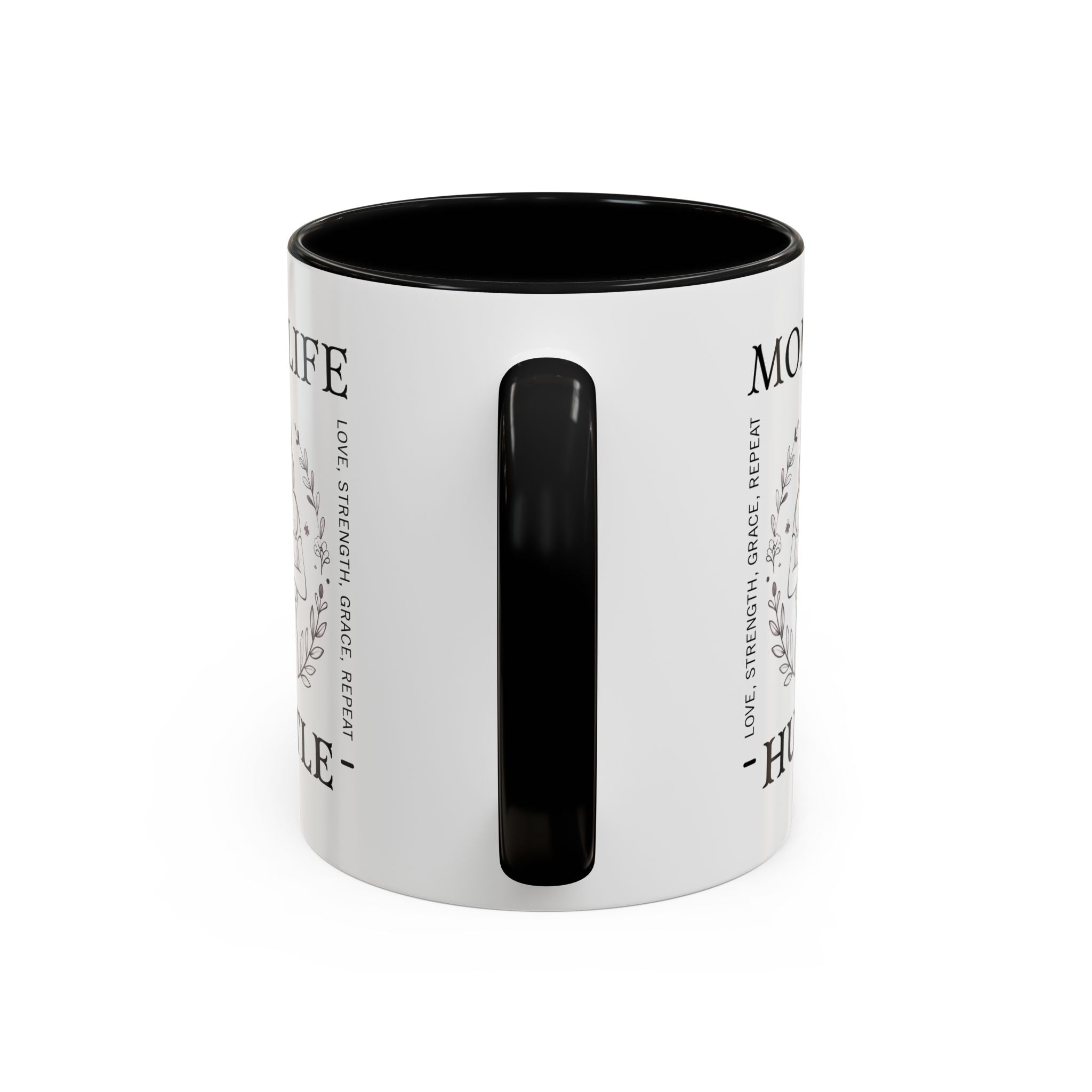 Mom Life Hustle Coffee Mug | Mom Life Accent Ceramic Mug 11/15oz