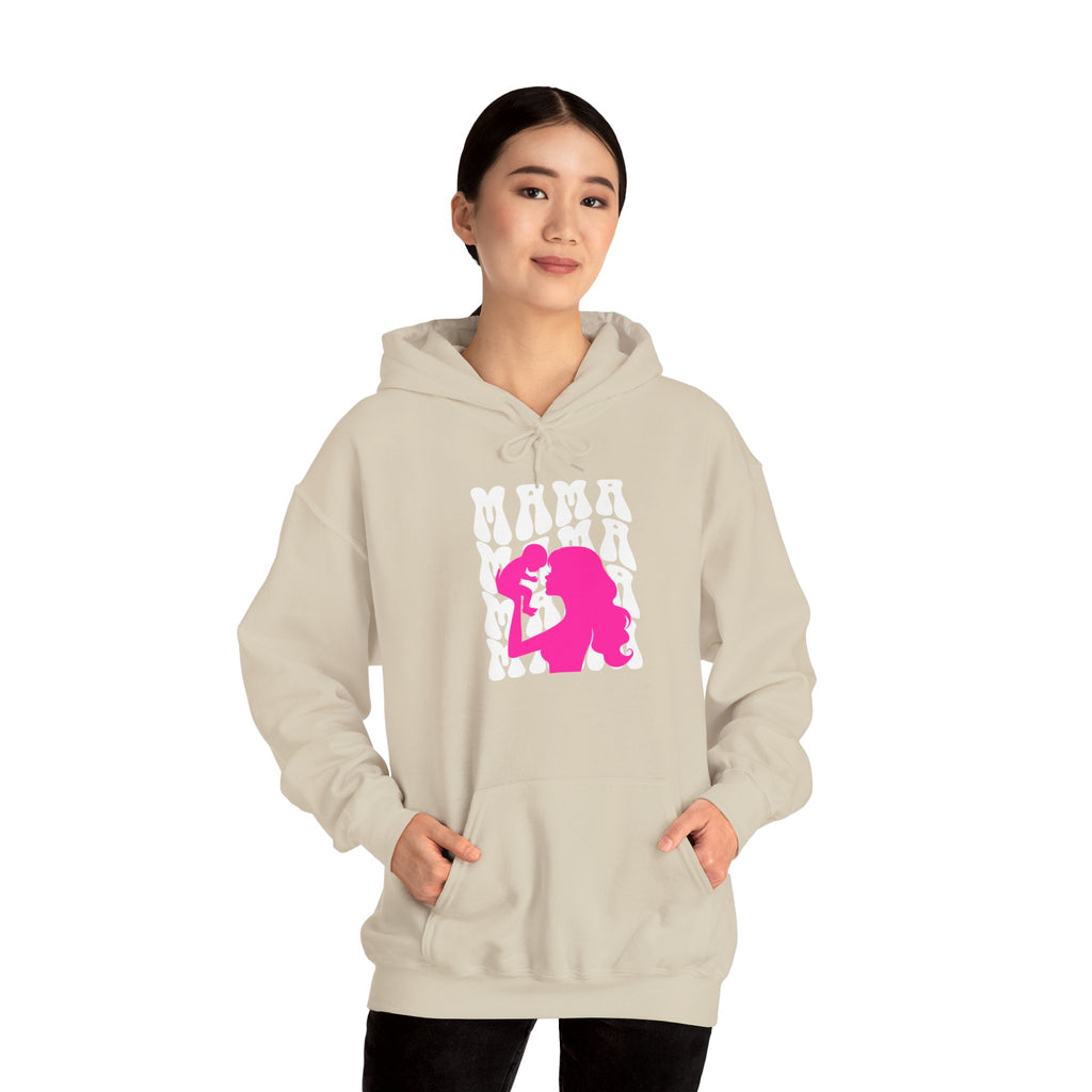 Hoodie | 'Mama' & Silhouette Pink Graphic