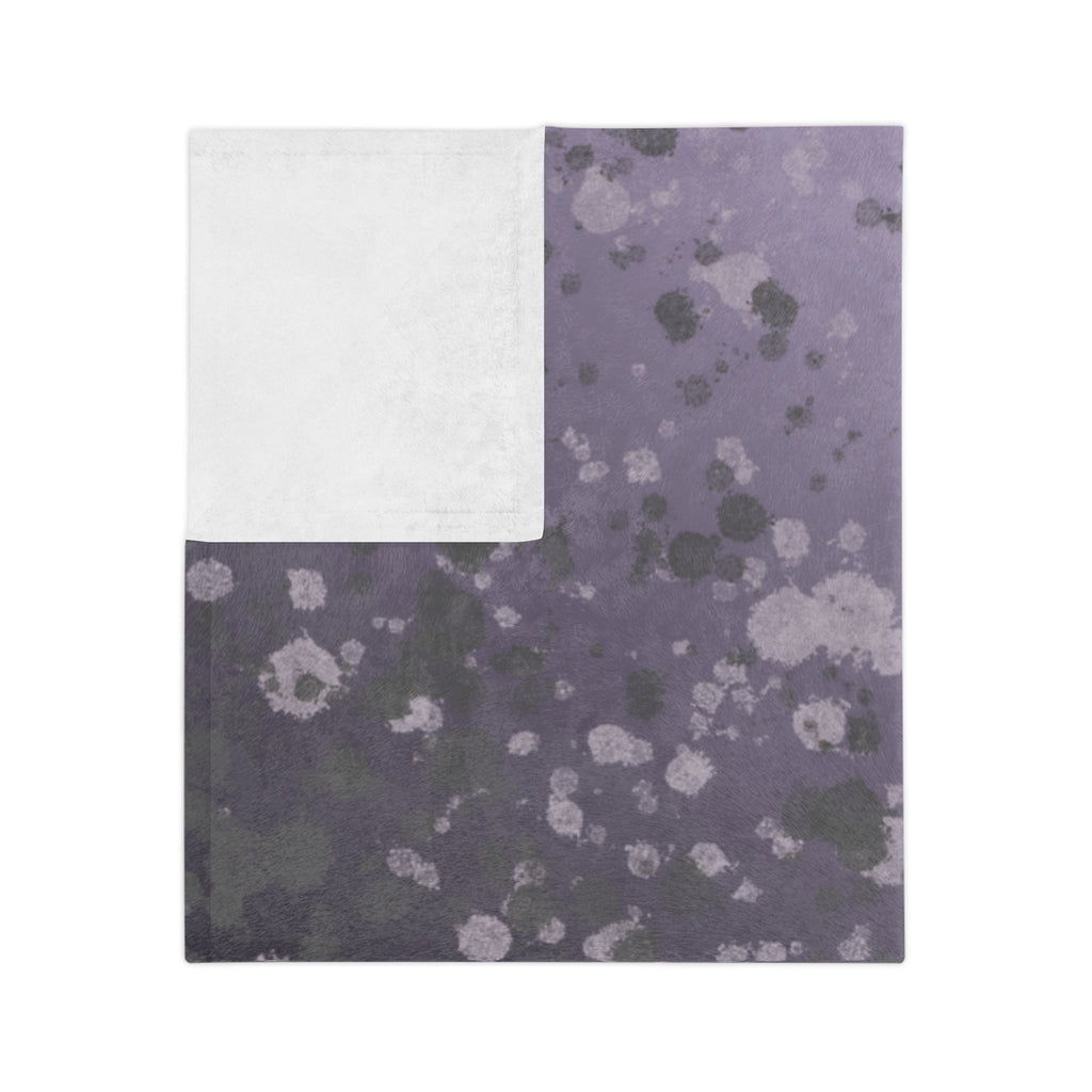 Soft Lavender Splatter Microfiber Throw
