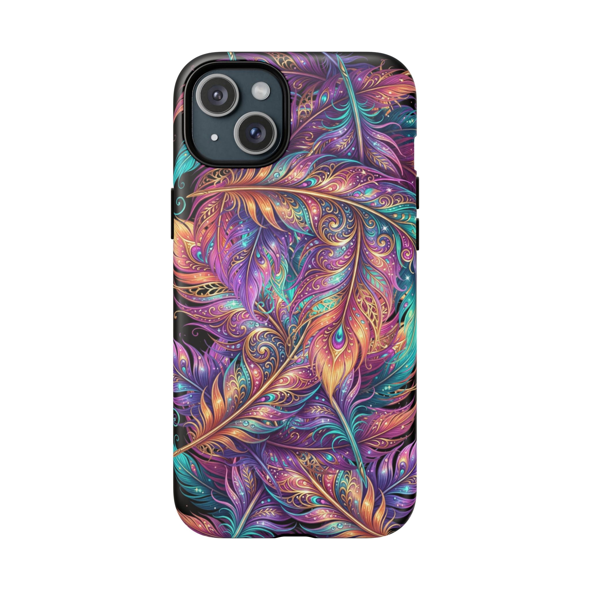 Phone Case | Colorful Feather Art Magnetic Tough Phone Cover