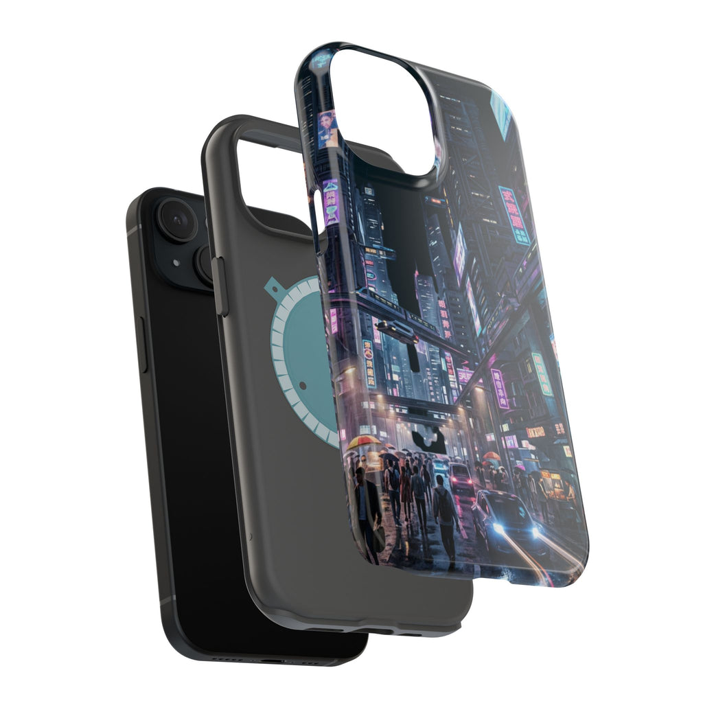 Phone Case | Cyberpunk City Magnetic Impact-Resistant Phone Cover