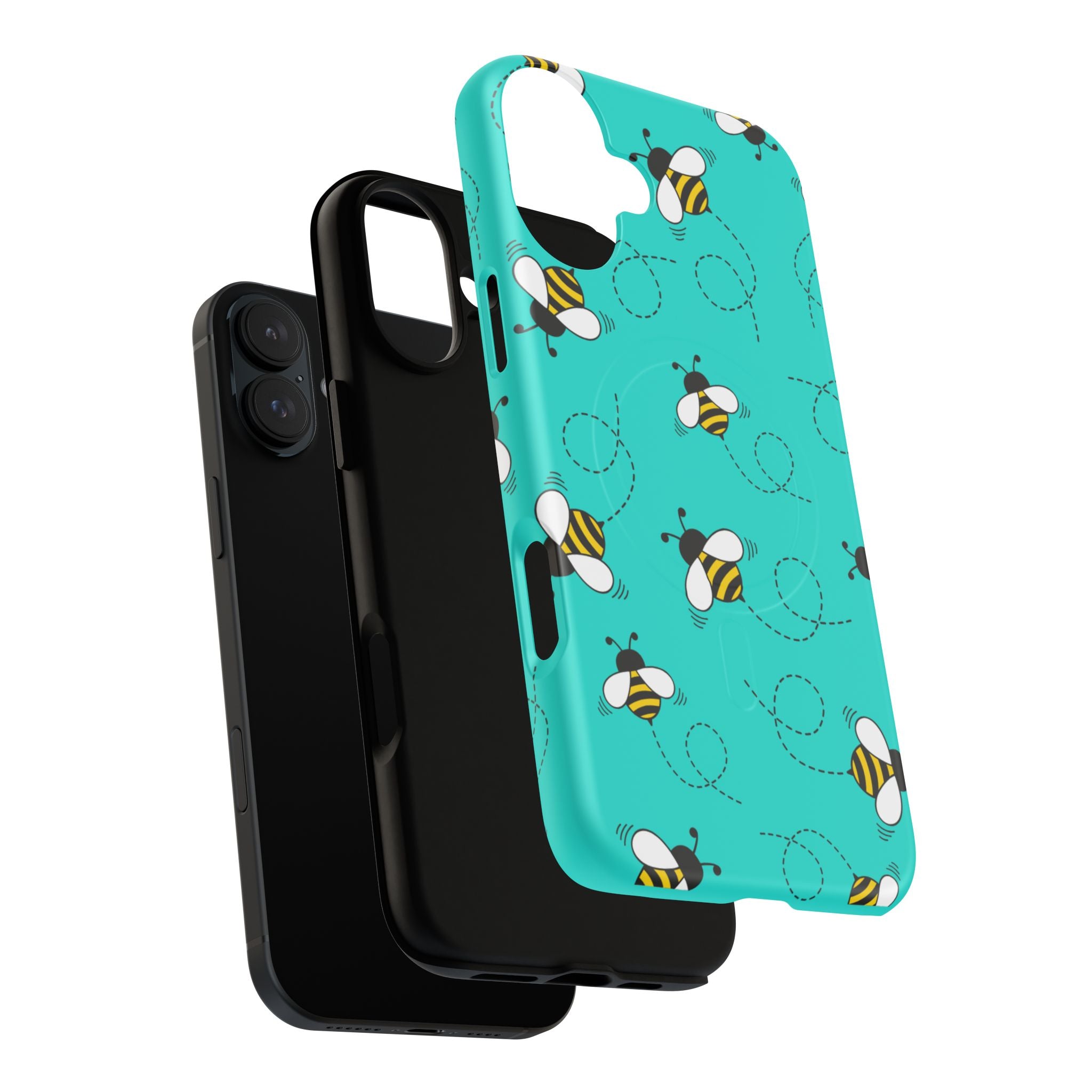 Phone Case | Cute Turquoise Bumblebee Tough Magnetic Phone Case