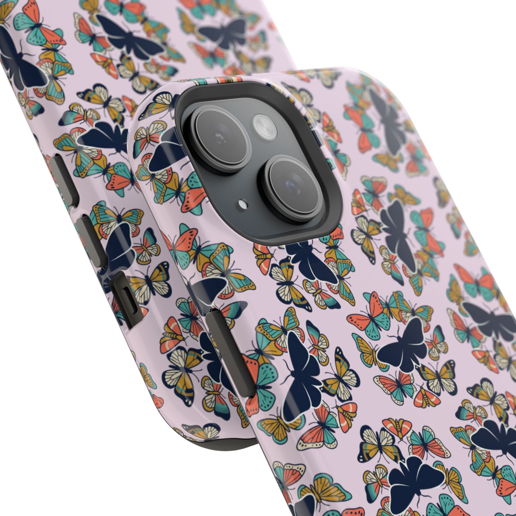 Phone Cases | Pastel Butterflies and Moths Pattern Magnetic Impact-Resistant Case