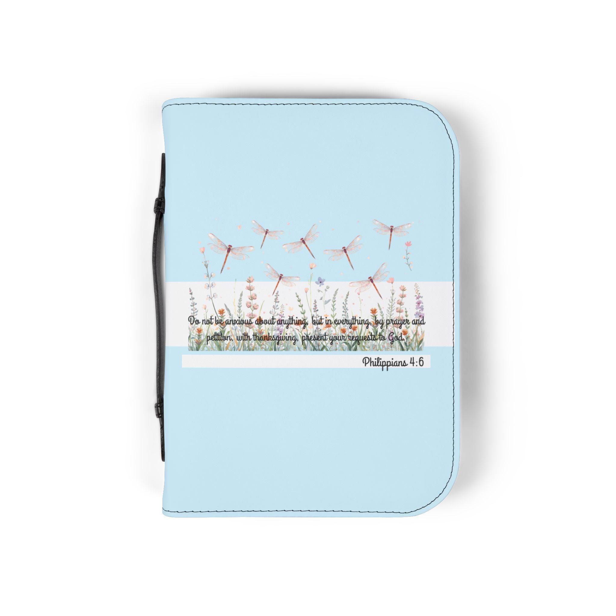 Bible Cover | Philippians 4:6 Soft Blue