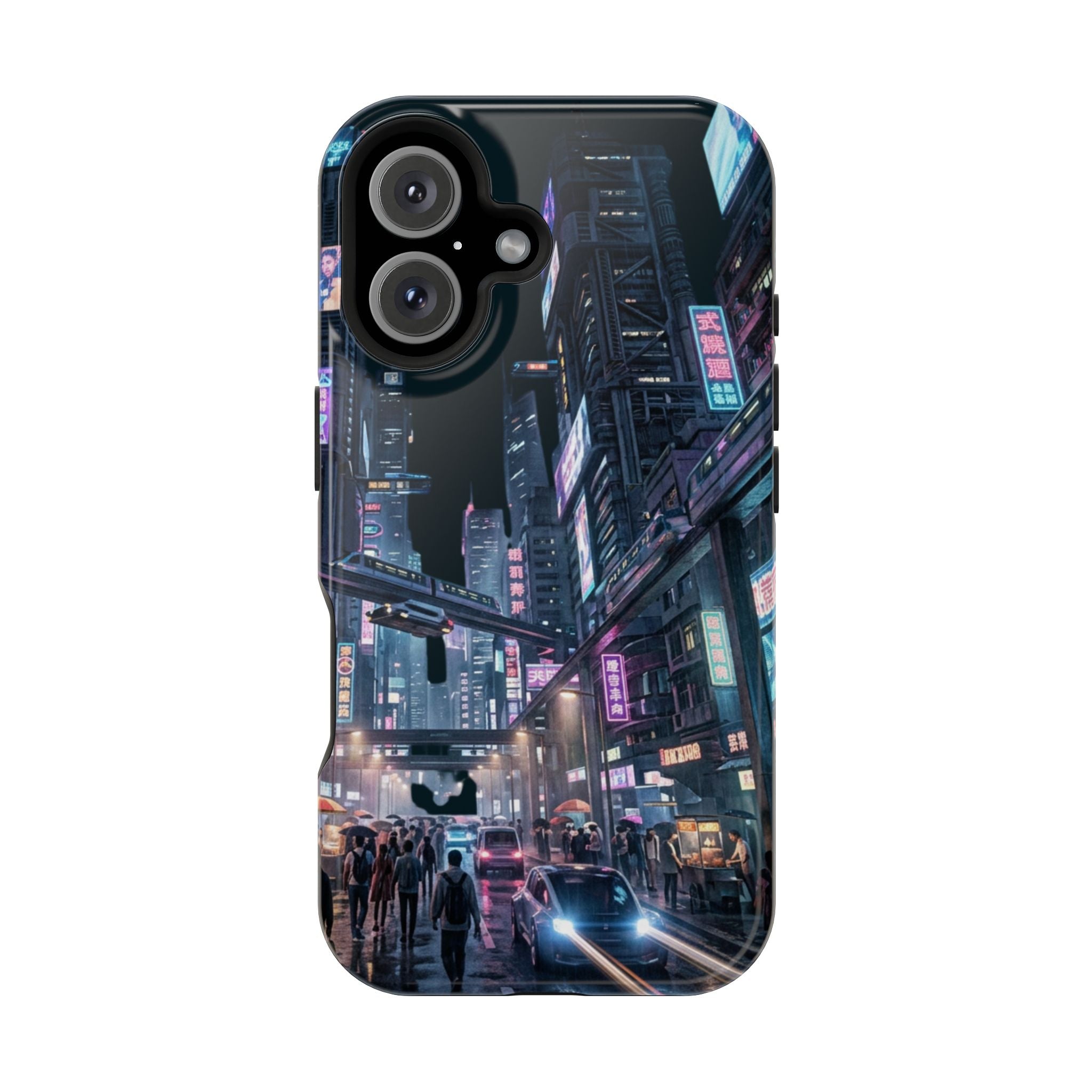 Phone Case | Cyberpunk City Magnetic Impact-Resistant Phone Cover