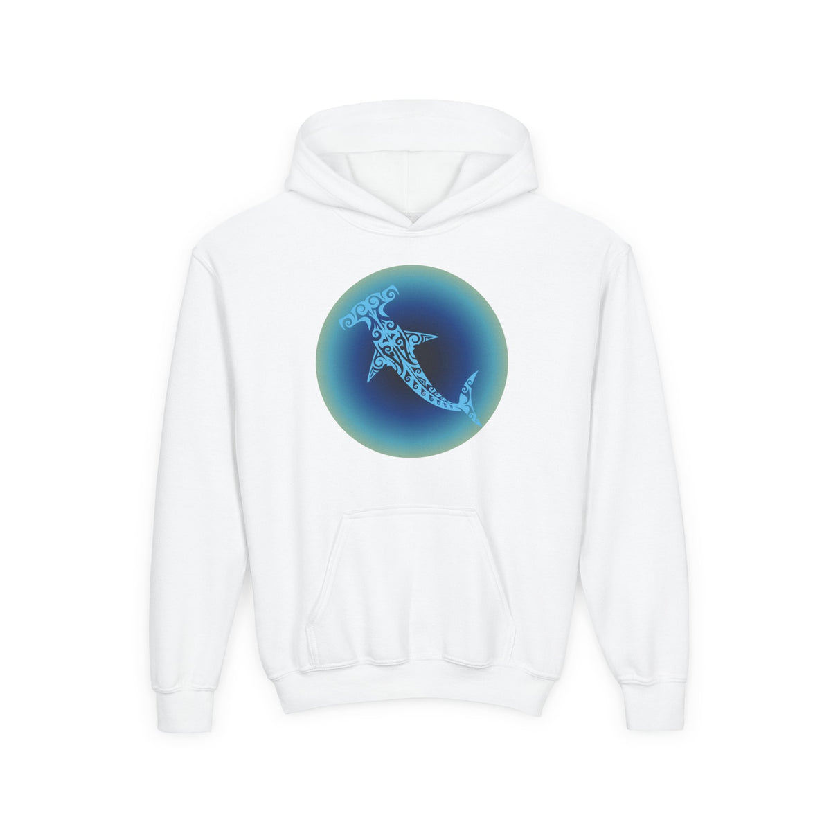 Tribal Hammerhead Youth Hoodie
