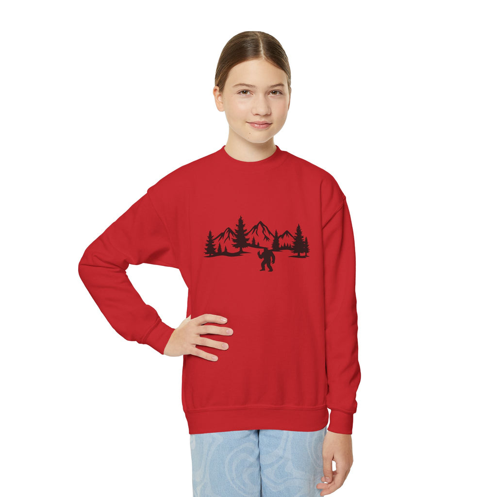 Thumbs Up Bigfoot Youth Sweatshirt